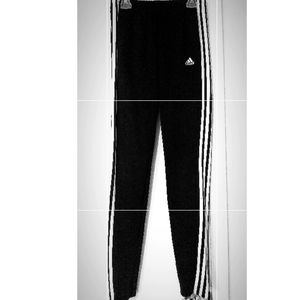 Adidas Dry Fit Track Pants Black & White